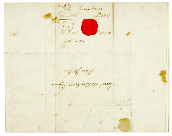 Painter, JOHN TRUMBULL Autograph Letter 1800 - 3