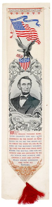 Lincoln Ribbon: Quotation From Gettysburg Address