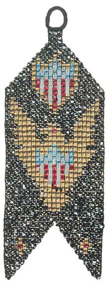 Civil War Patriotic Beaded Watch Fob