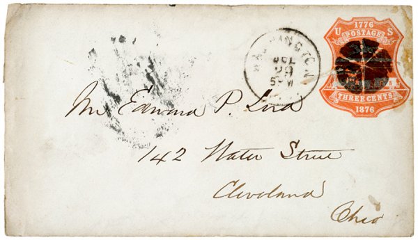 HAMILTON FISH, 1876, Card Signed As Secretary - 2