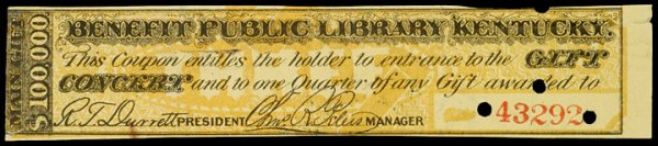 Louisville, State of Kentucky Lottery Ticket