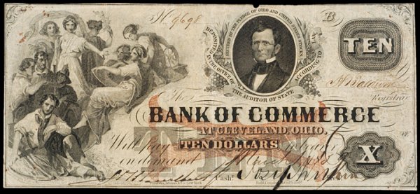 Obsolete Currency, Cleveland, OH, $10