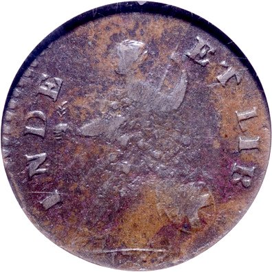 1788 Vermont Copper. Mailed Bust Right. Ryder-16