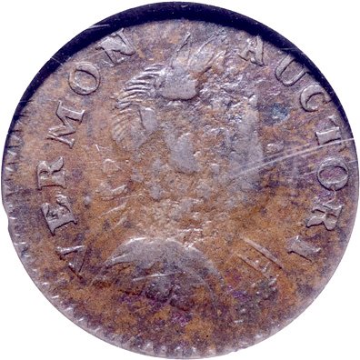 1788 Vermont Copper. Mailed Bust Right. Ryder-16 - 2