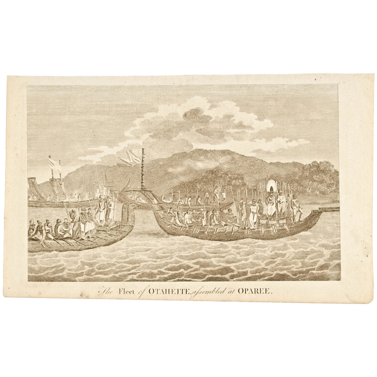 c 1781 Engraved Print Captain James Cook's Voyage (1 of 1)