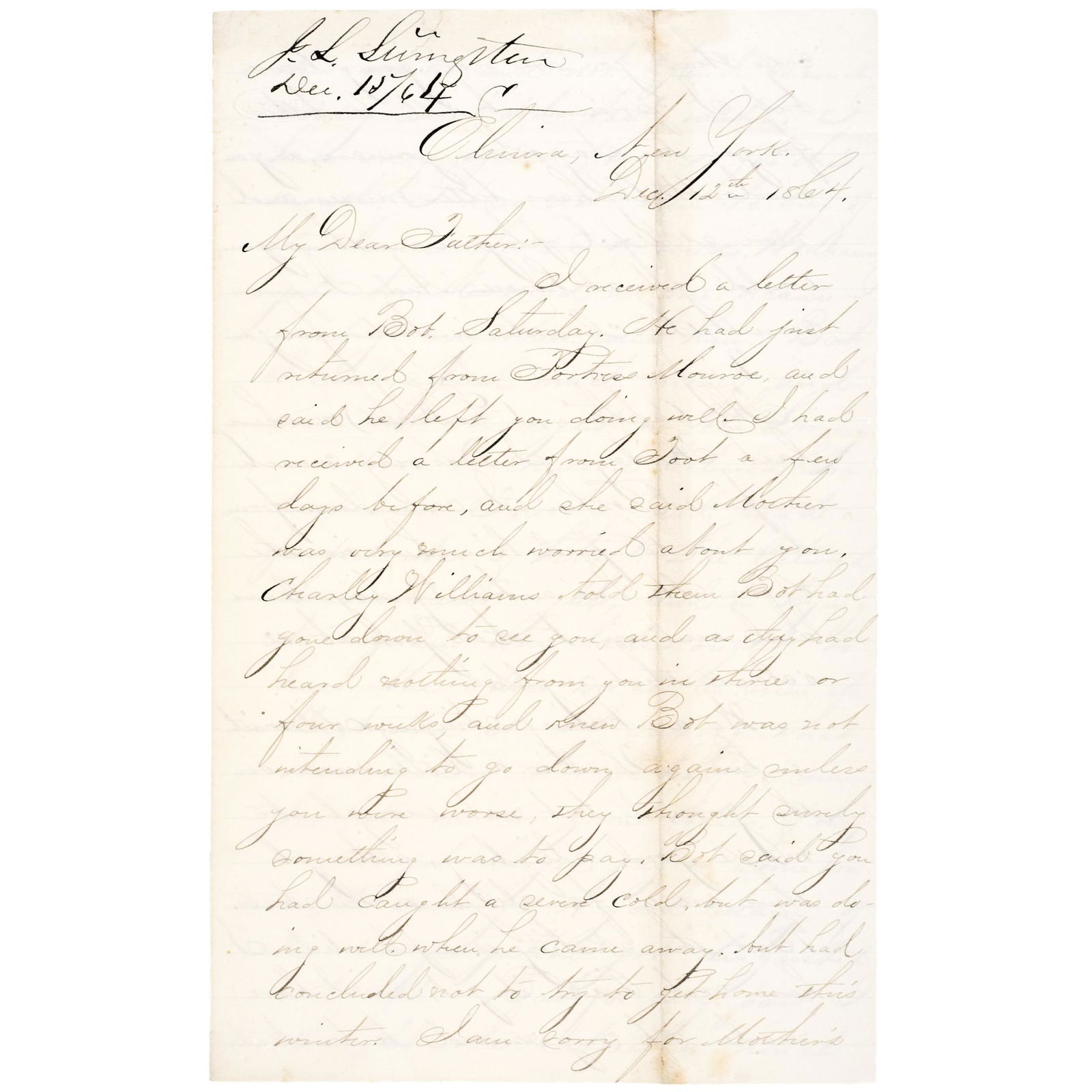1864 Anna Dickinson Women Rights-Politics Letter! (1 of 8)
