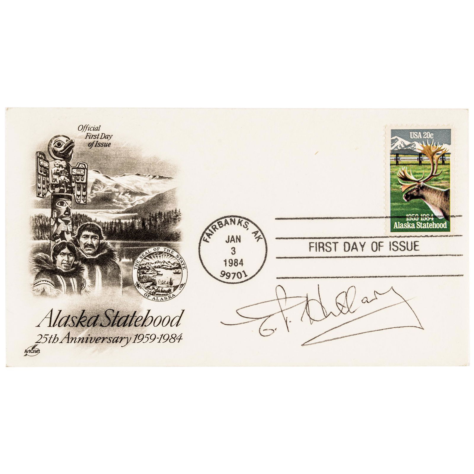 Edmund P. Hillary Signed Mount Everest 1st Climb (1 of 2)