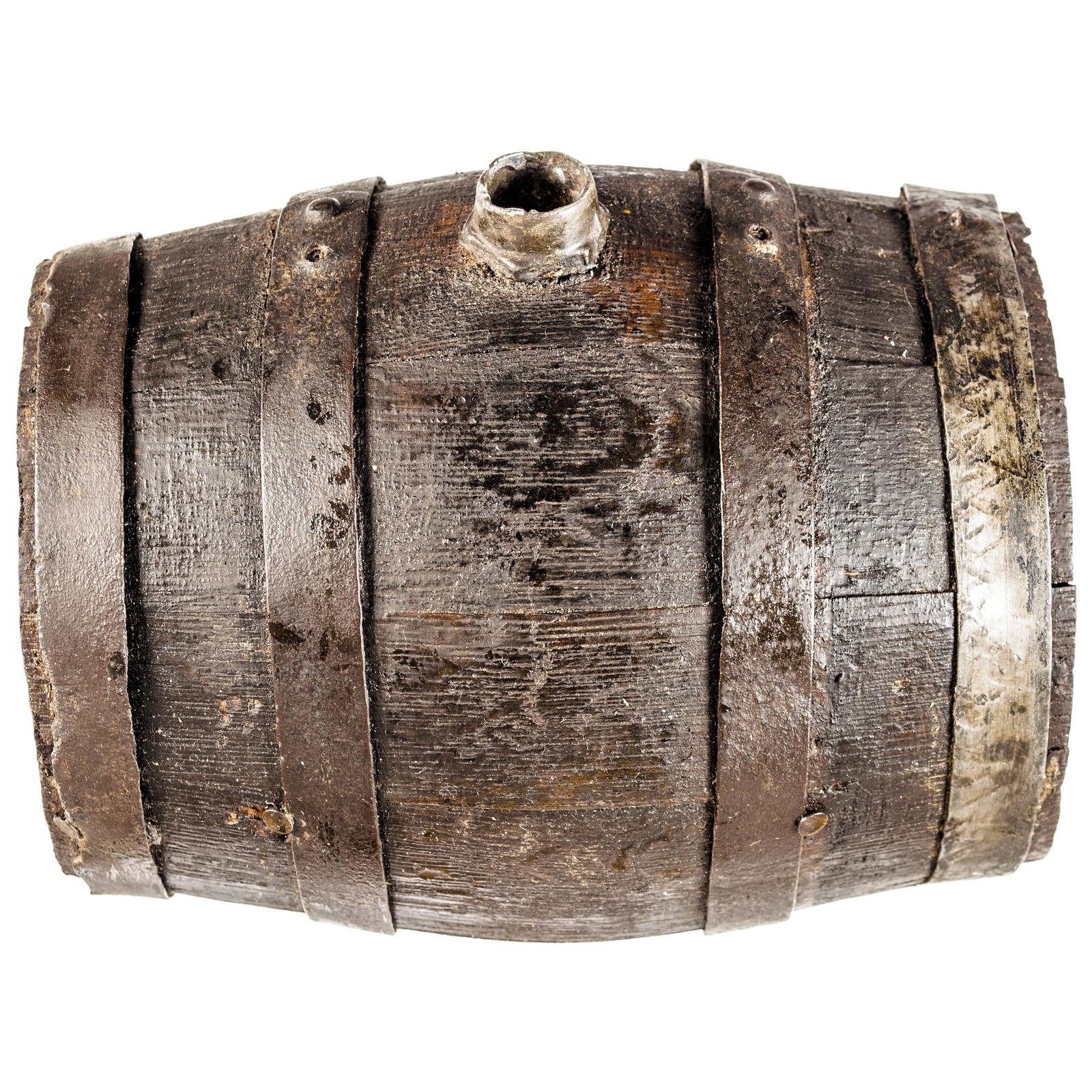 Rev War Era Camp Wooden Canteen or Powder Barrel (1 of 4)
