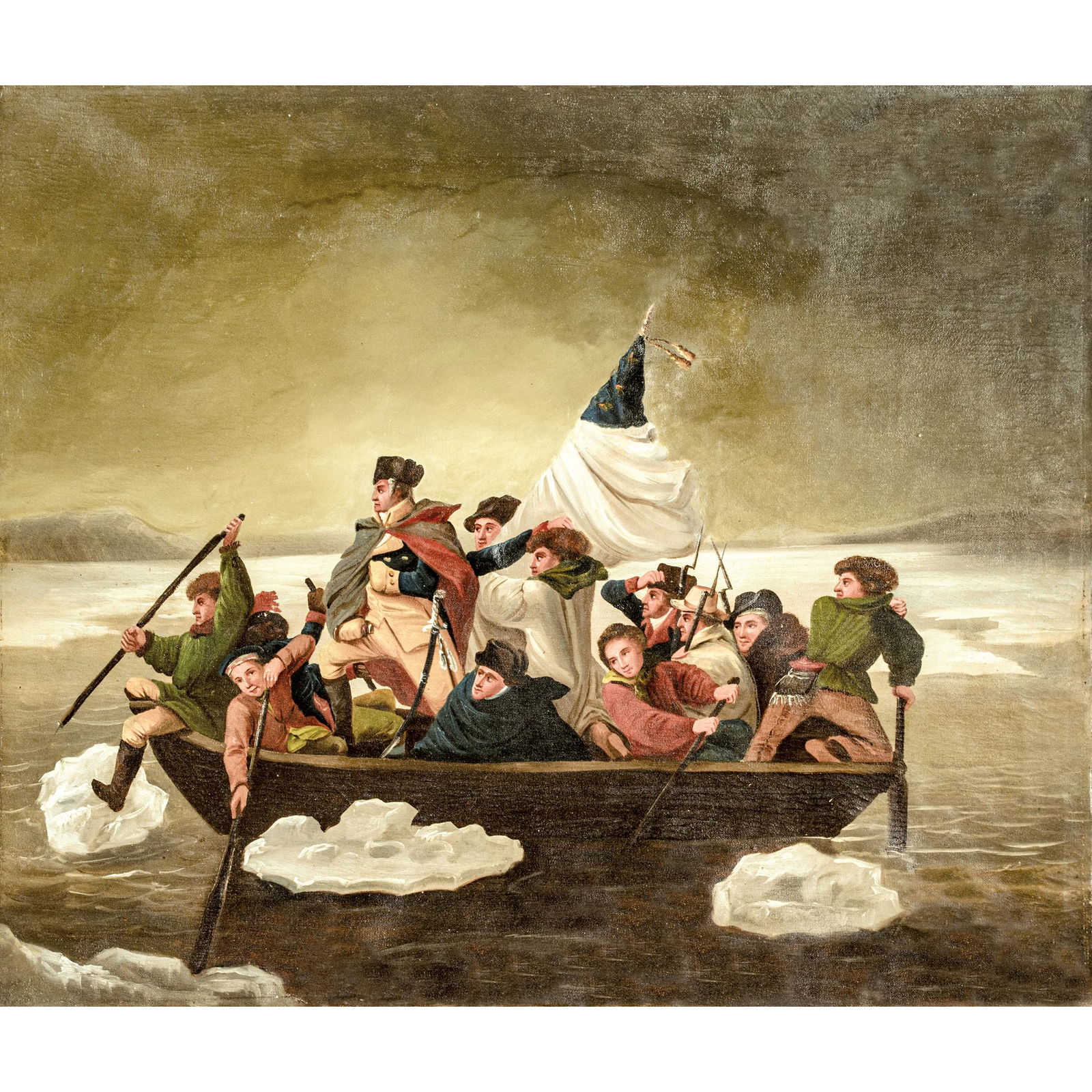 WASHINGTON CROSSING THE DELAWARE, Oil on Canvas - Jun 27, 2020 | Early