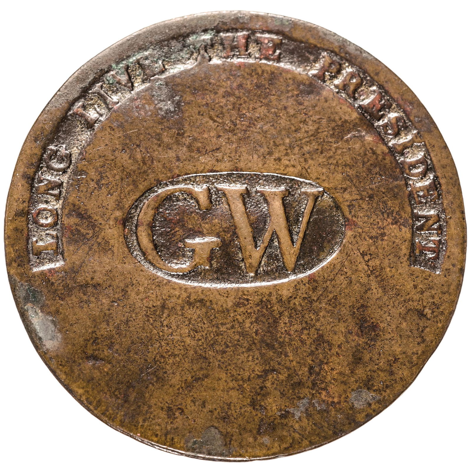 1789 George Washington Inaugural GW Button WI-11A (1 of 2)