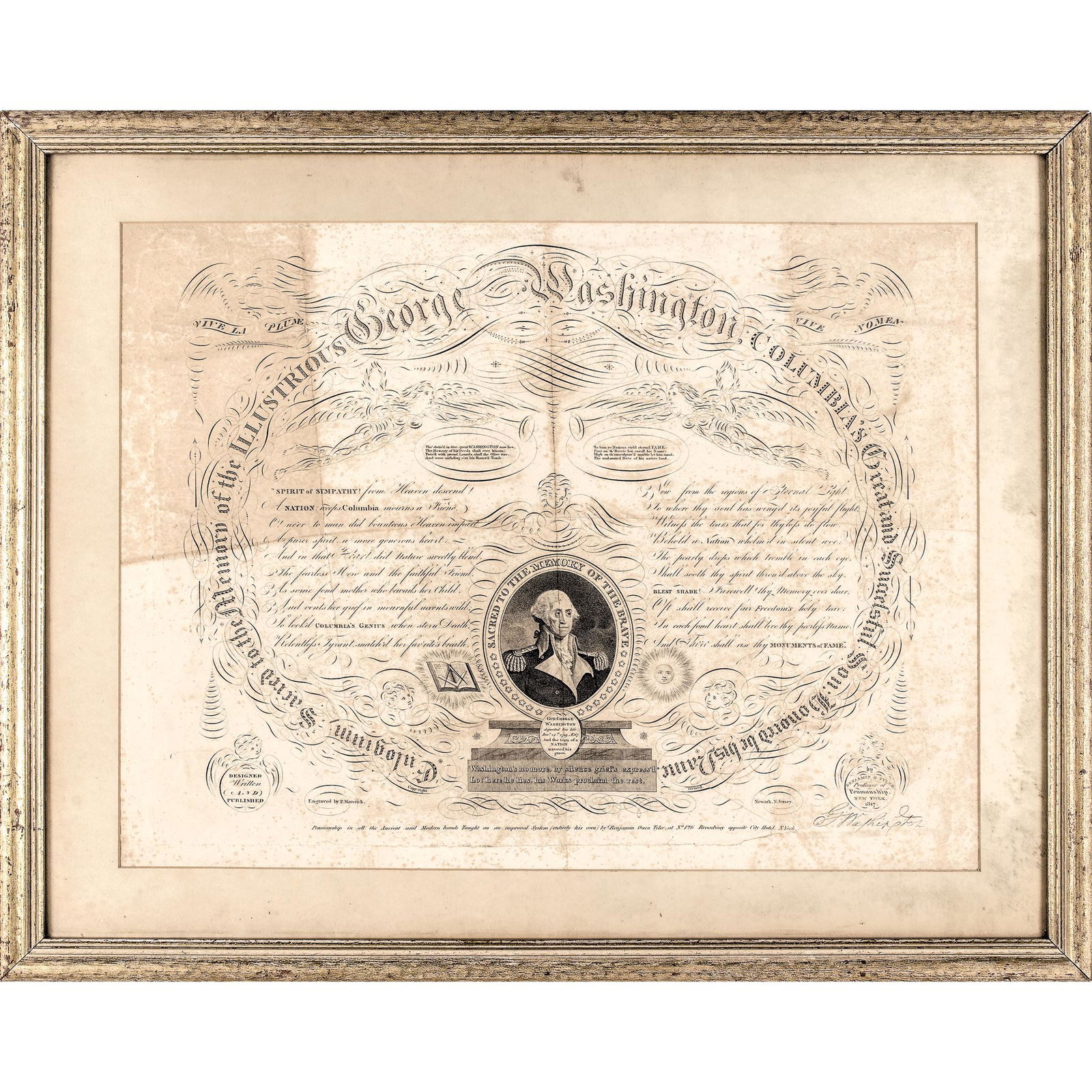 1817 George Washington Peter Maverick Engraving (1 of 2)