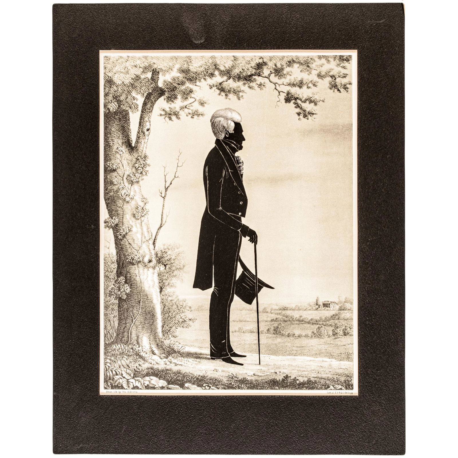 1844 Andrew Jackson Silhouette by E.B. Kellogg (1 of 4)