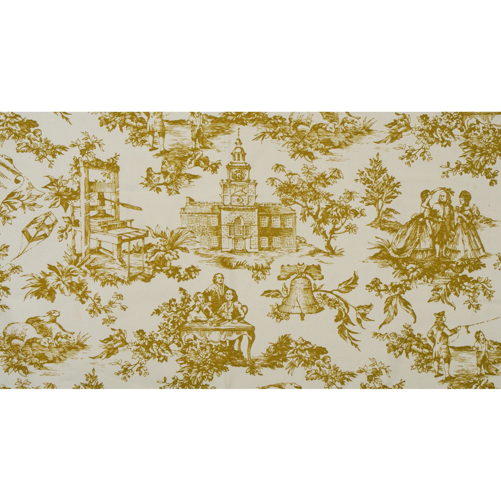 Patriotic theme Vintage Fabric Table Cover (1 of 1)