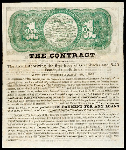 c. 1865 Rare Broadsheet: GREENBACKS FOR BONDS - 2