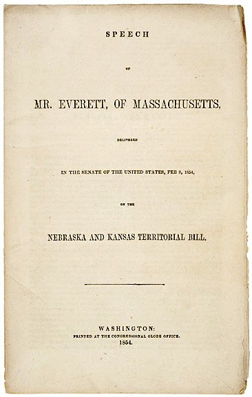 Everett Makes No Comment on Slavery