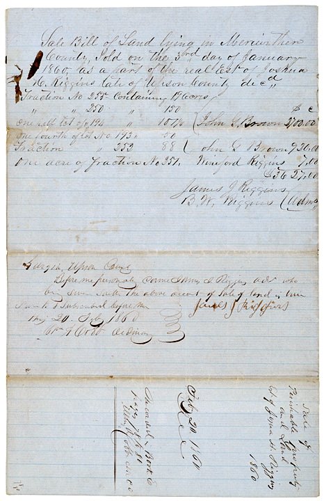 1860 Sale of Georgia Estate + Slaves - 2