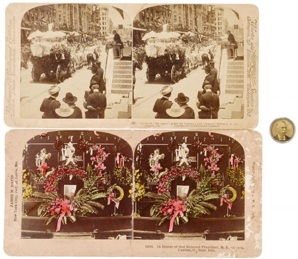 c. 1900, Political Button and Cards