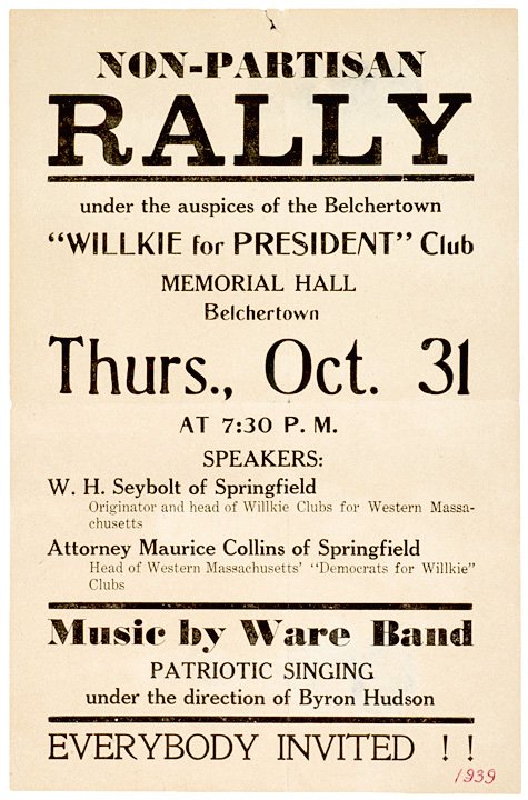 1940 Signed Letter Wendell Wilkie + Political Bro - 2