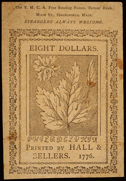 Colonial Currency, Feb. 17, 1776, $8 - 2