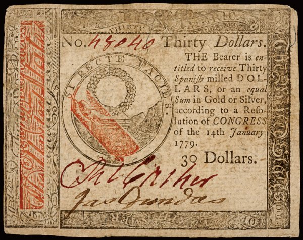 Continental Currency, January 14, 1779 - 2 Notes