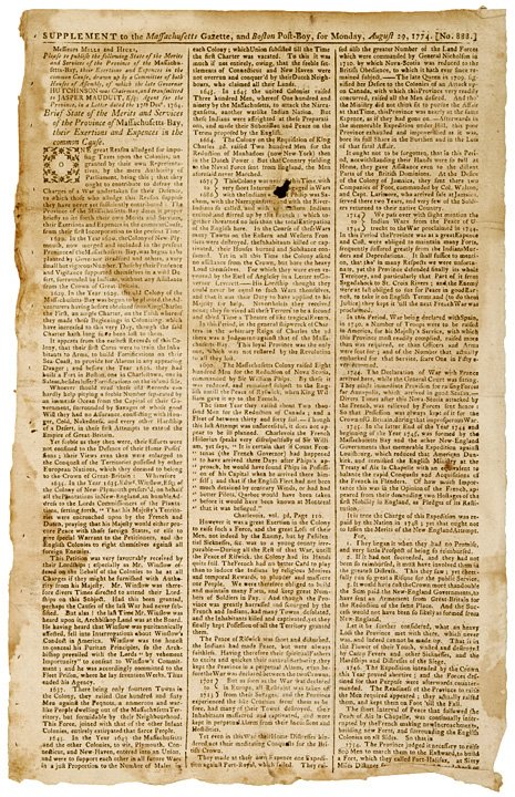 Taxation In 1774 Colonial Massachusetts