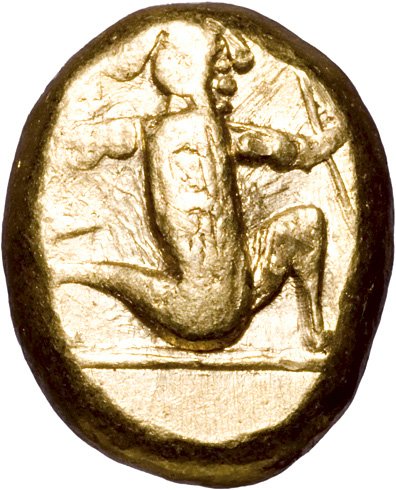 (455-420 B.C.) Greece. Persia Sardis. Gold Daric