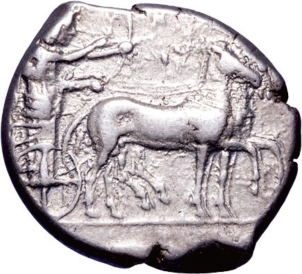 (445-435 B.C.) Greece Selinus. Silver Tetradrachm