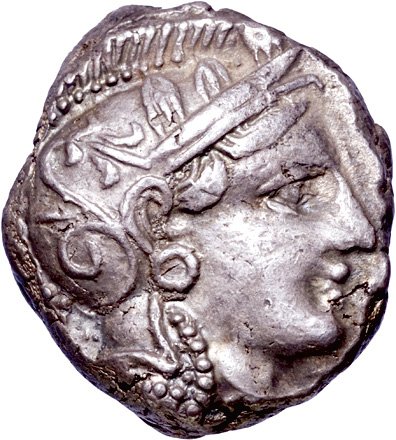 (393-339 B.C.) Greece. Athens. Silver Tetradrachm