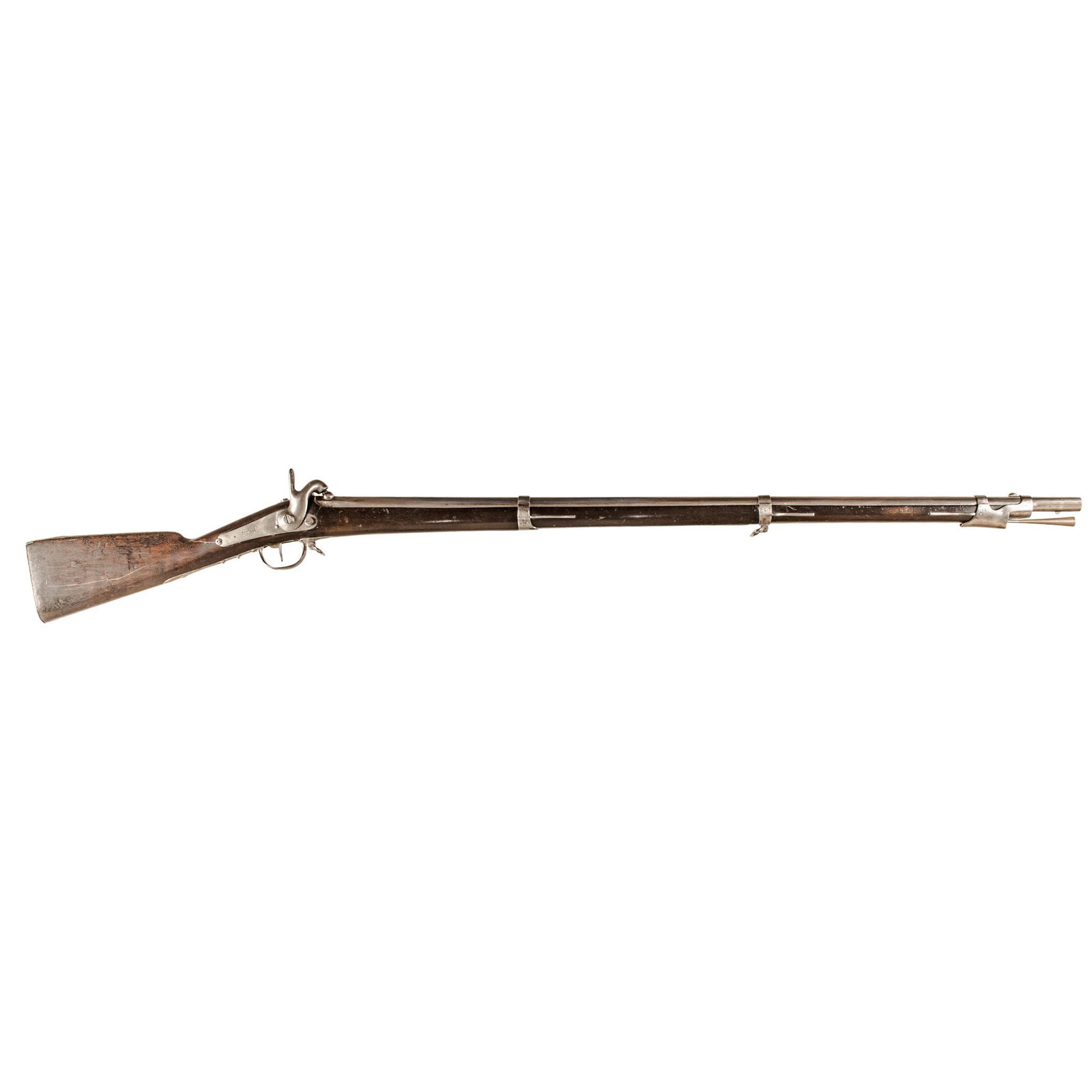 Civil War Military Use 1842 Percussion Musket: Guns Civil War Use French Military 1842 Percussion Musket c. 1842, Civil War Period Military Use Model 1842 Percussion French Musket, Very Fine. This Civil War Period Use Imported Military Model 1842