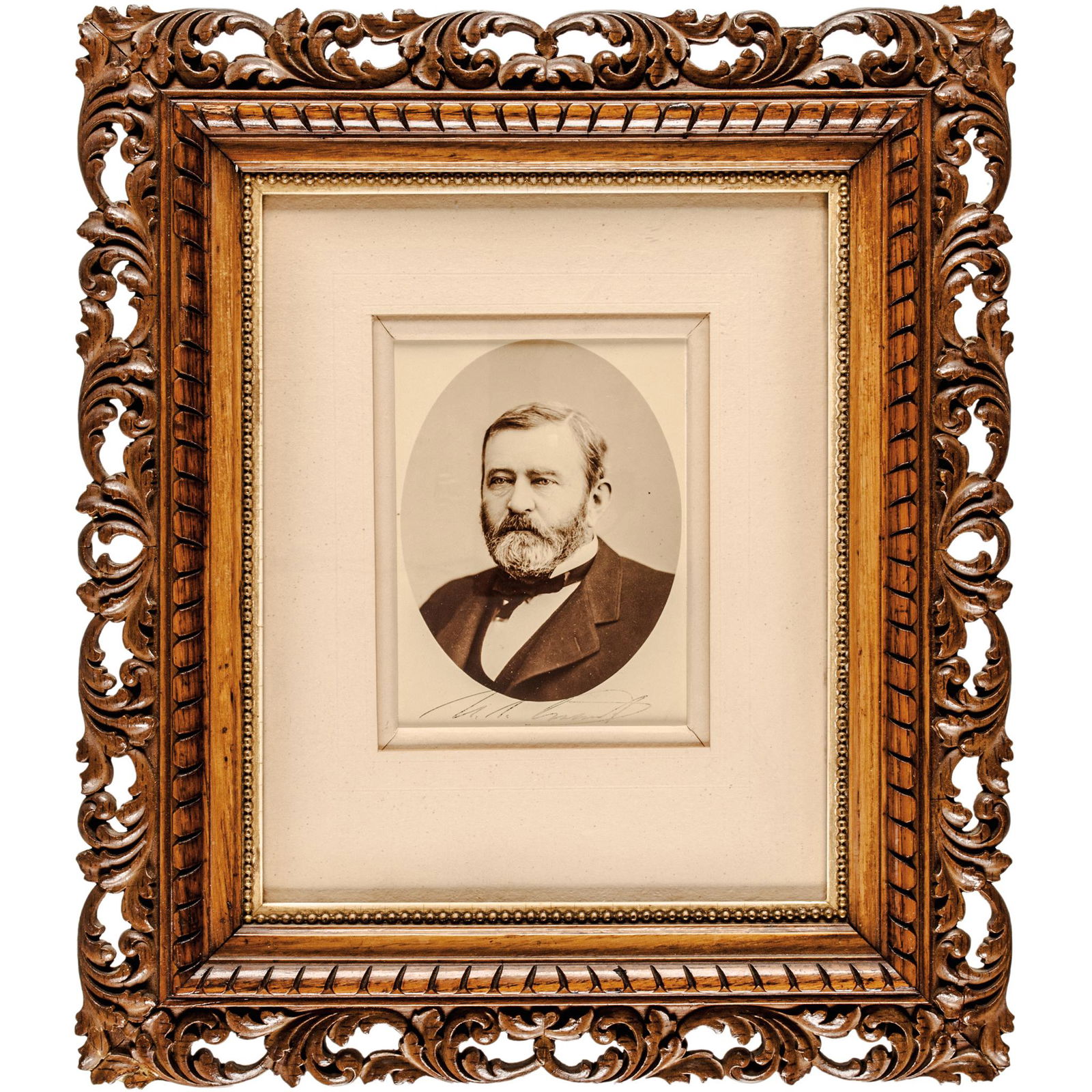 President ULYSSES S. GRANT Signed Cabinet Card Photo (1 of 3)