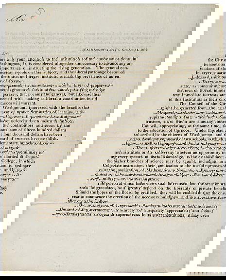 GABRIEL DUVALL, 1805, Supreme Court Justice: "AutographsGABRIEL DUVALL, Supreme Court Justice Appointed by Madison. Printed Circular Document Signed, “G. Duvall,” in black ink, October 14, 1805, Washington City, 3 pages, 10” x