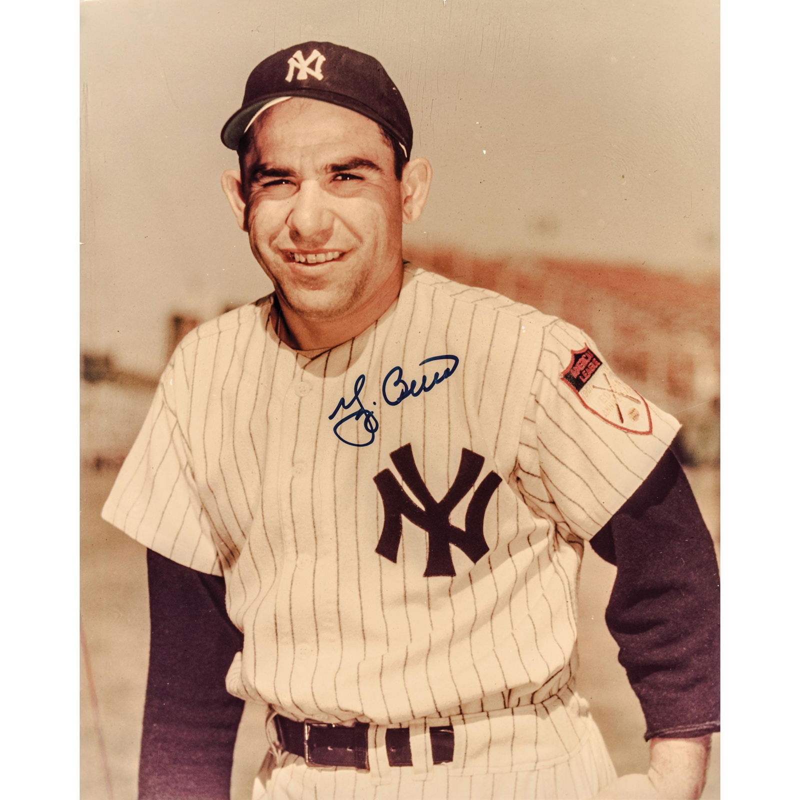 YOGI BERRA MLB Hall of Famer 2 Signed Photographs (1 of 4)