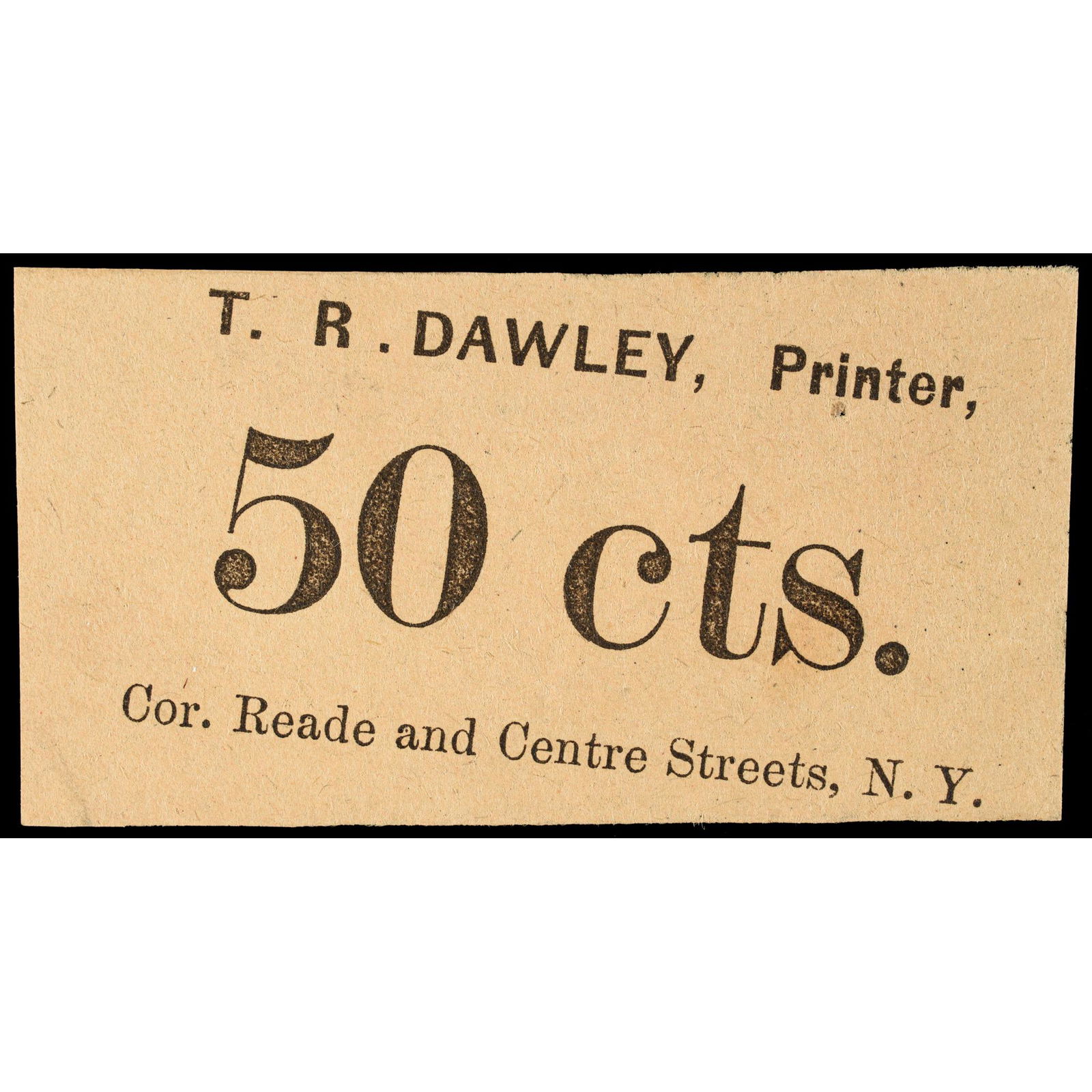 U.S. Postage Stamp Envelope, 50, T. R. DAWLEY (1 of 2)
