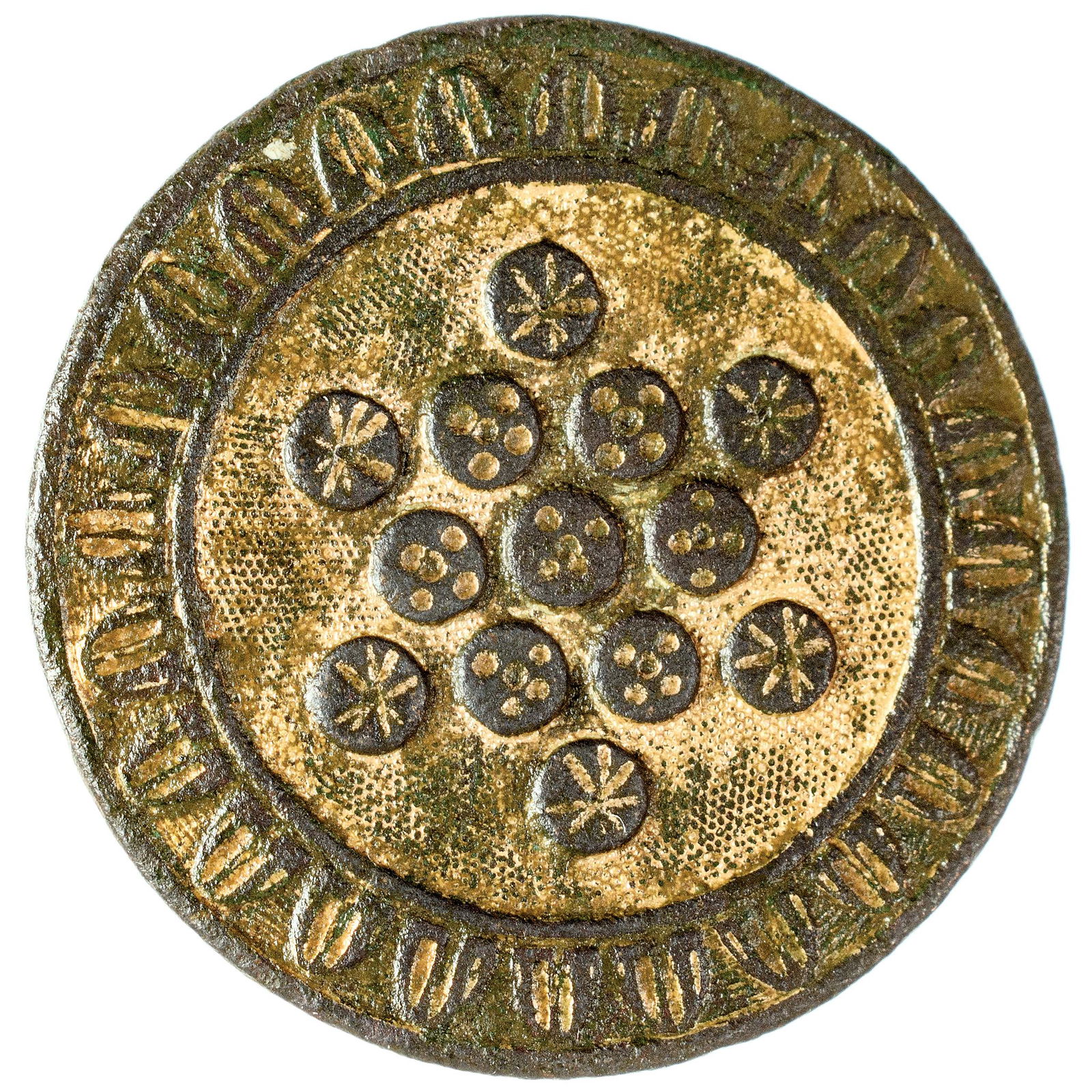 Rev War 13 Stars American Colonies Patriot Button (1 of 2)