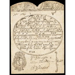 Colonial RI. July 5, 1715 Redated 1721 5 Note