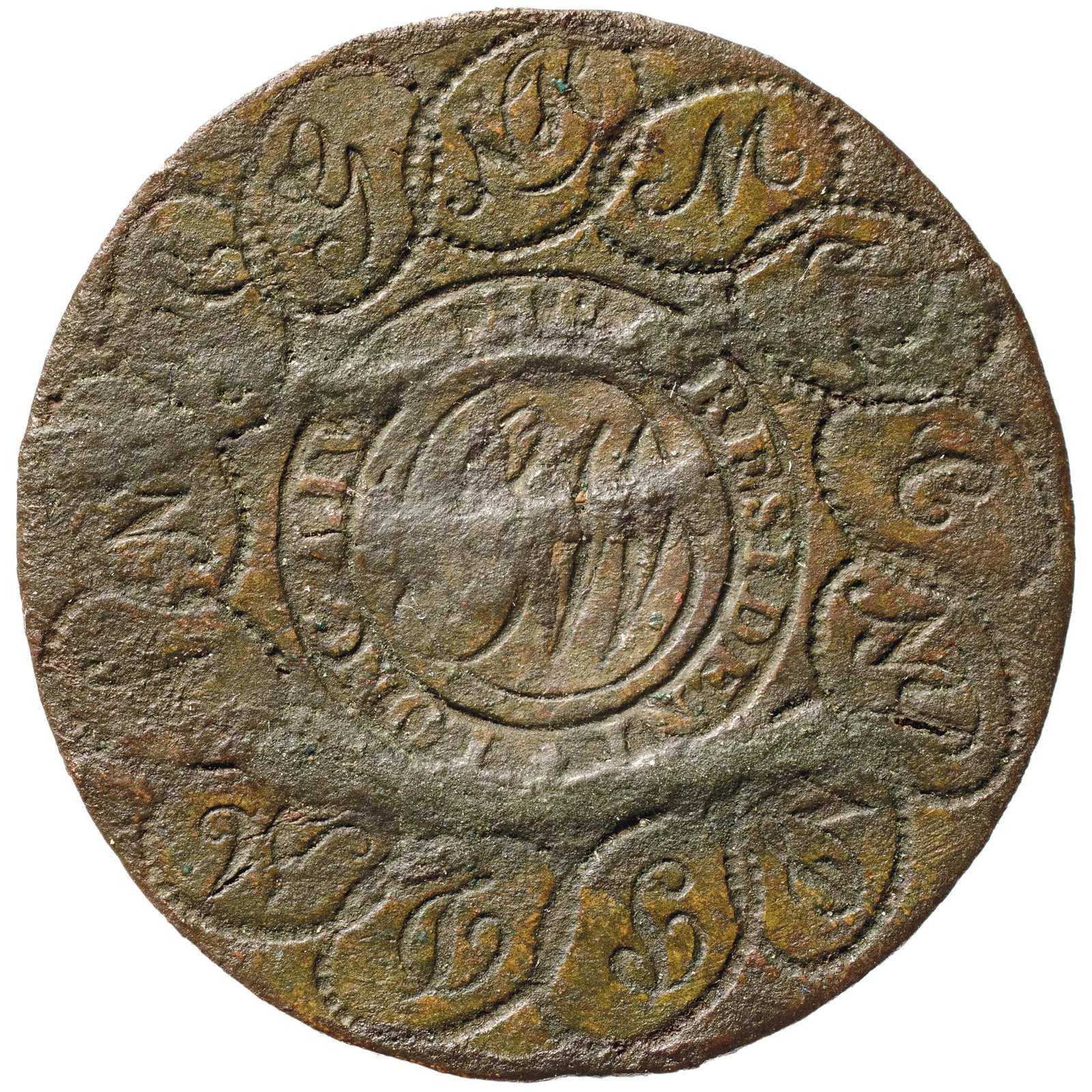 (1789) George Washington Inaugural Button w/Shank: Washington Buttons George Washington Inaugural Button Script "GW" "Long Live The President" Legend with Thirteen Linked Chain Type (1789) George Washington Inaugural Button. Script "GW" at center, "Lo