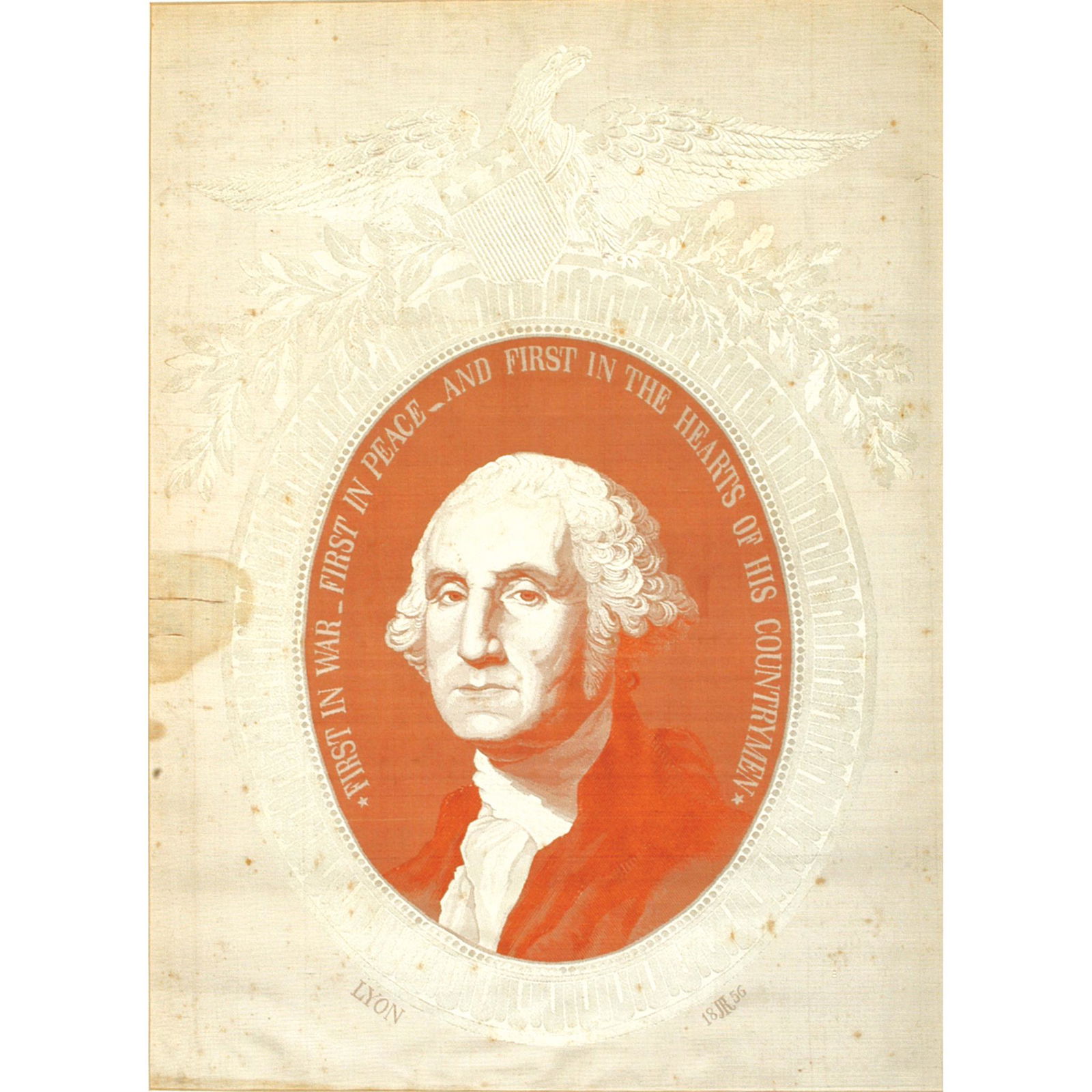 1856 French Silk George Washington Portrait (1 of 4)