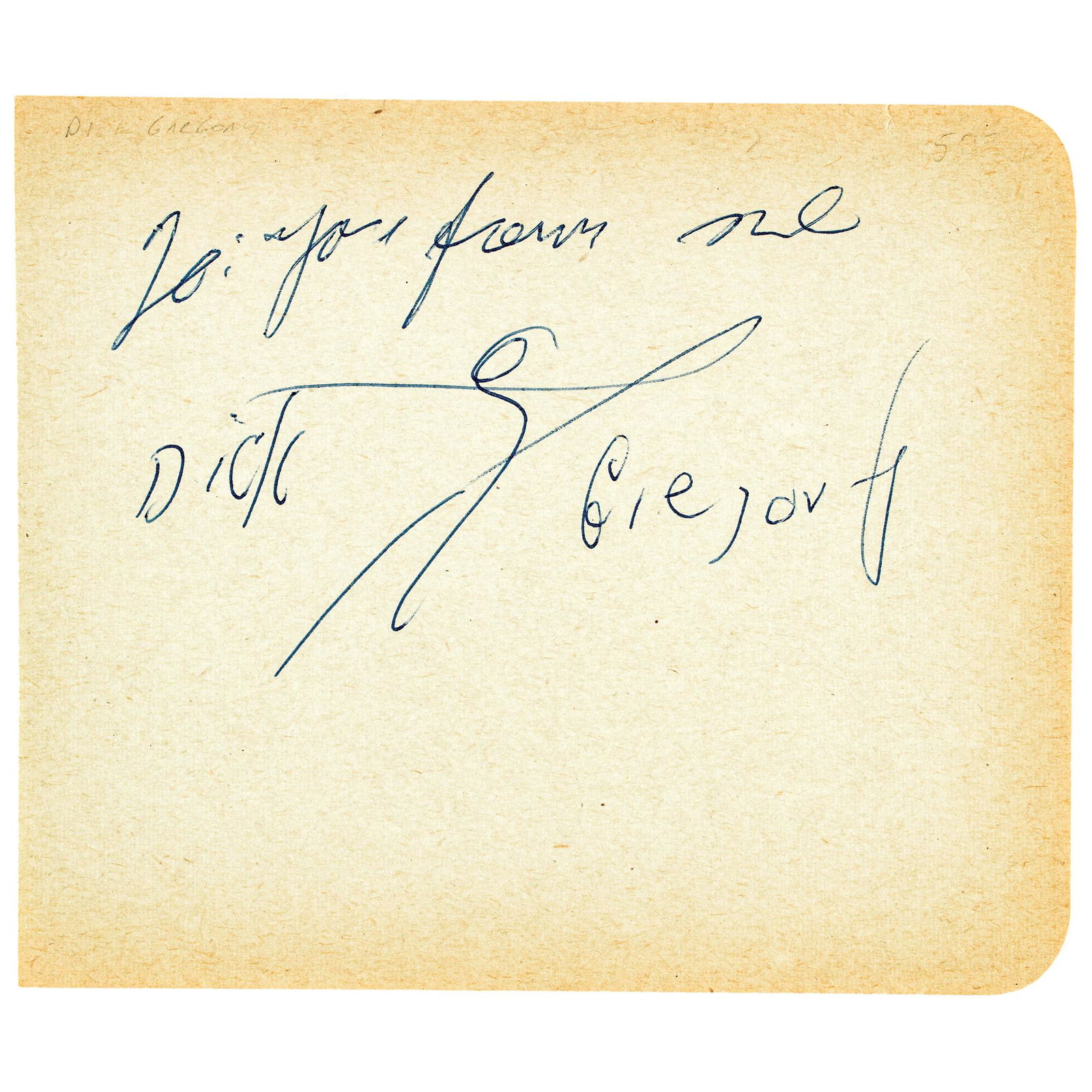 DICK GREGORY Autograph Album Inscribed and Signed (1 of 2)