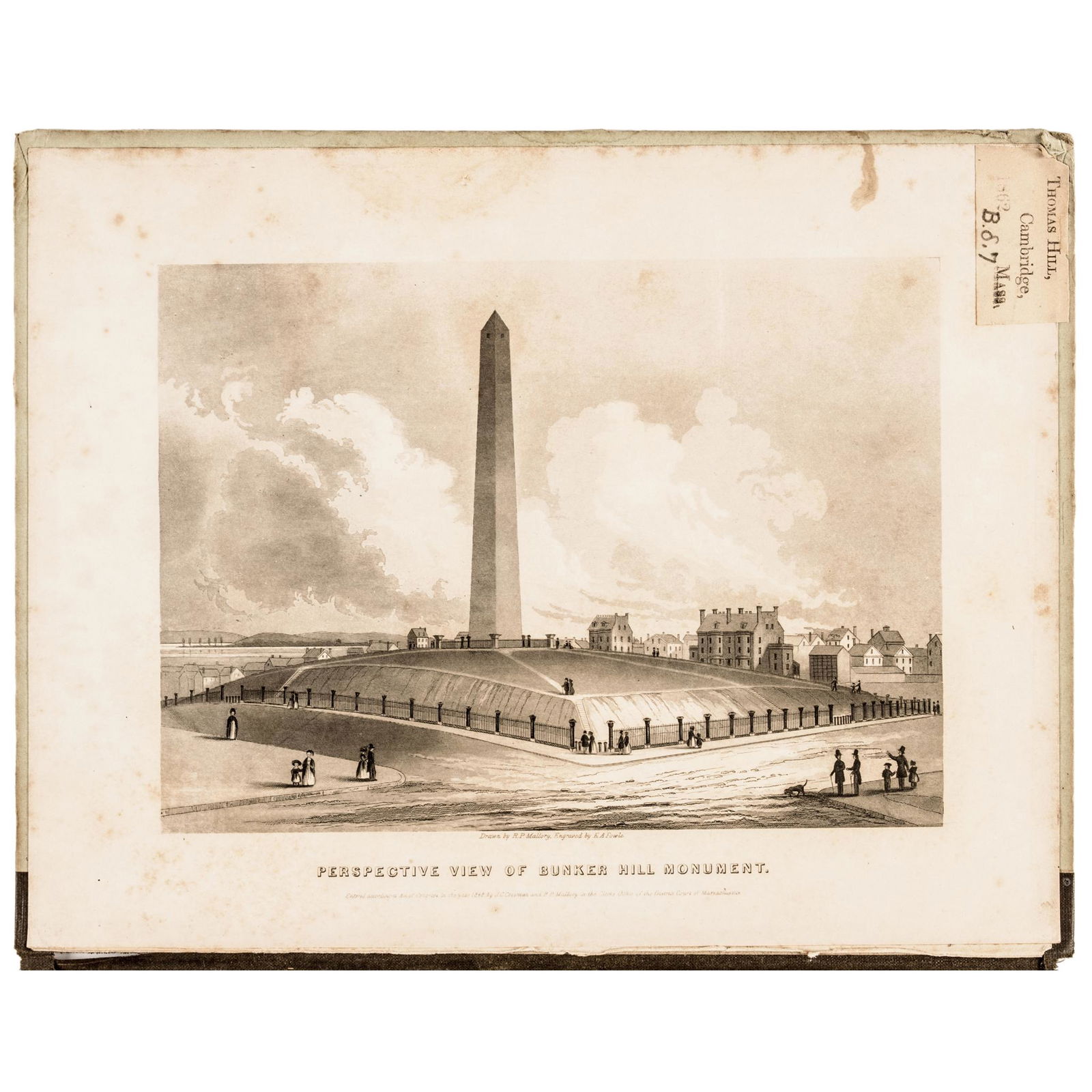 1848 A Panoramic View From Bunker Hill Monument. (1 of 4)