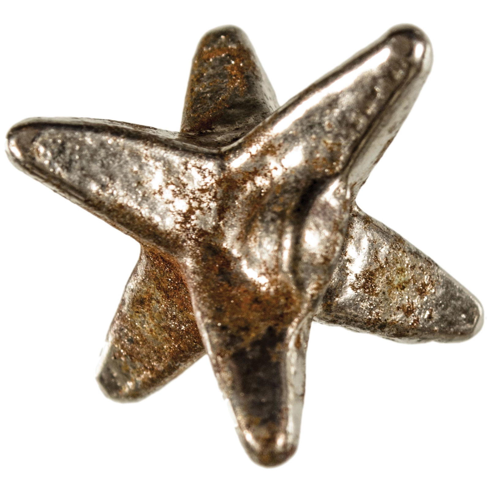1860s Civil War 6 Pointed Anti-Cavalry Caltrop: Civil War Medium 1" Civil War Period Six Pointed Cast Iron Caltrop c. 1860 Civil War Period, Medium 1" Diameter in Size, Six Pointed Cast Iron Caltrop, Anti-Horse spiked metal device thrown on the gro