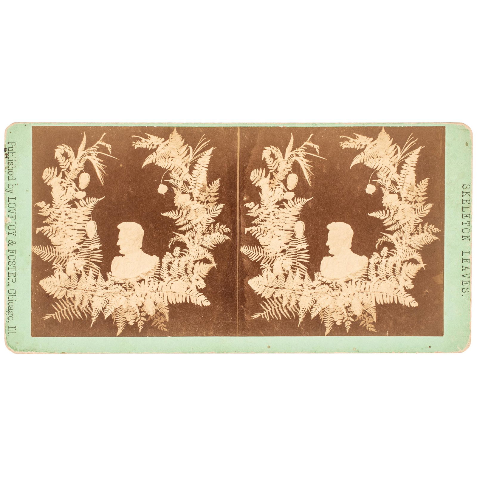 SKELETON LEAVES a Stereocard to Abraham Lincoln (1 of 2)