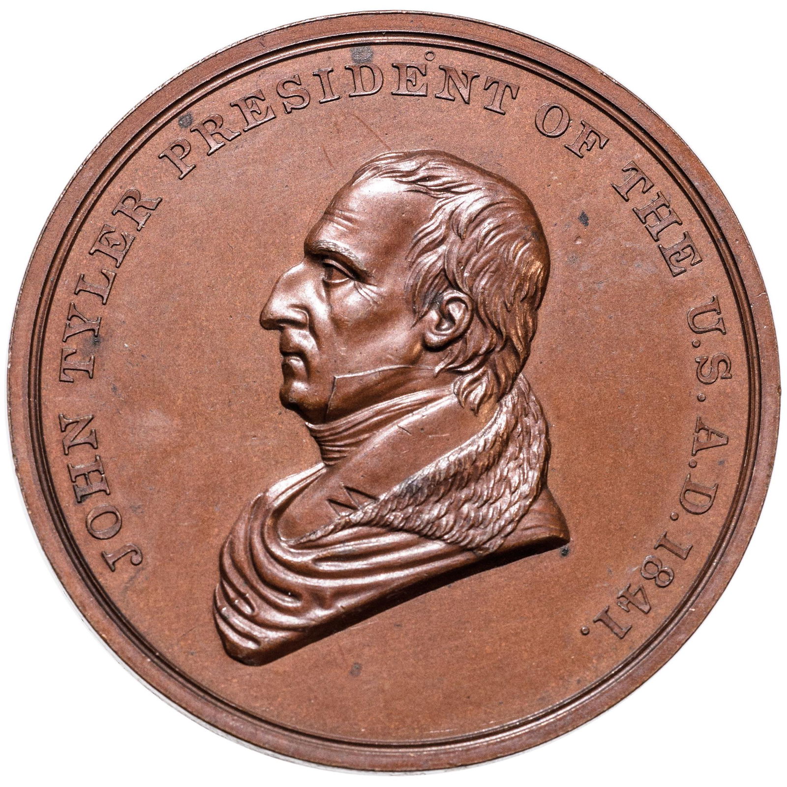 1841 John Tyler Indian Peace Medal NGC MS-64 (1 of 4)