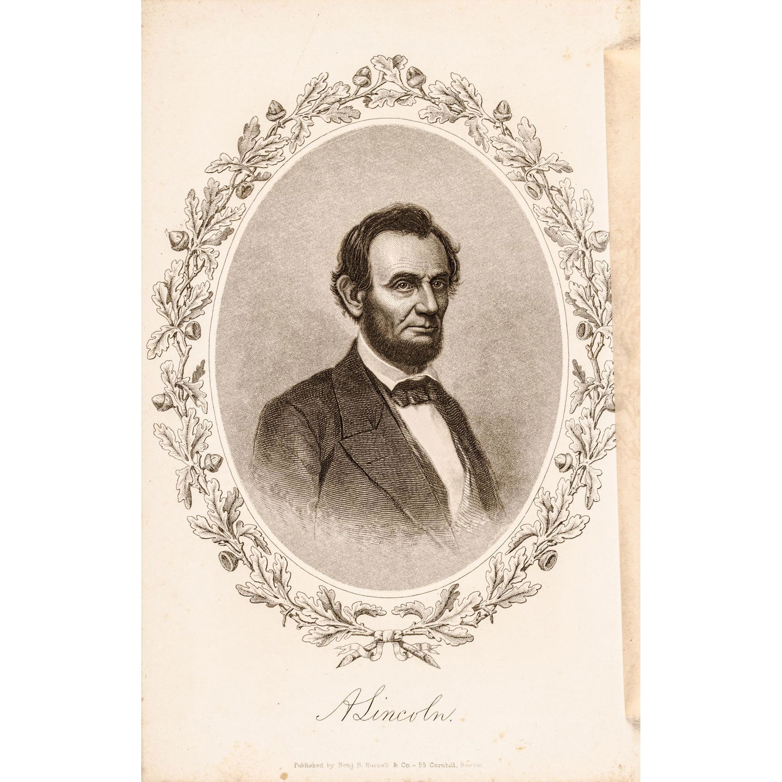 Three Abraham Lincoln Engraved Portrait Memorials (1 of 4)