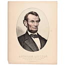 1865 Abraham Lincoln Hand-colored Print by Kimmel