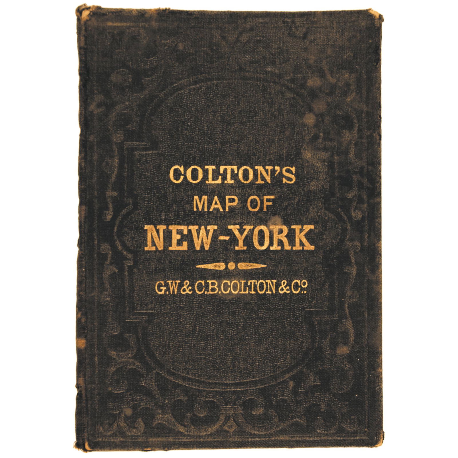 1867 Coltons New York Pocket Atlas Folding Map (1 of 3)