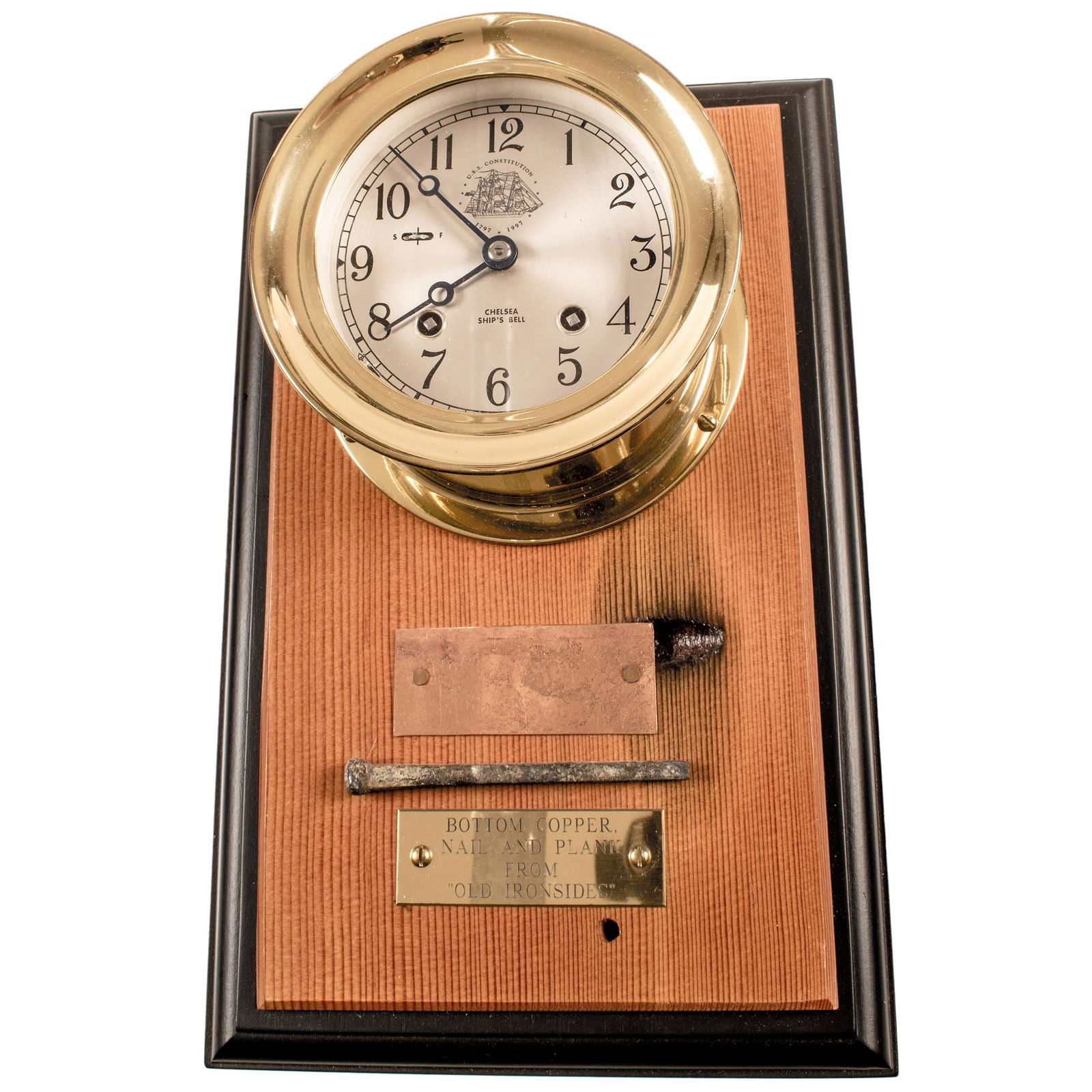 USS CONSTITUTION Copper, Nail, + Plank Display (1 of 6)