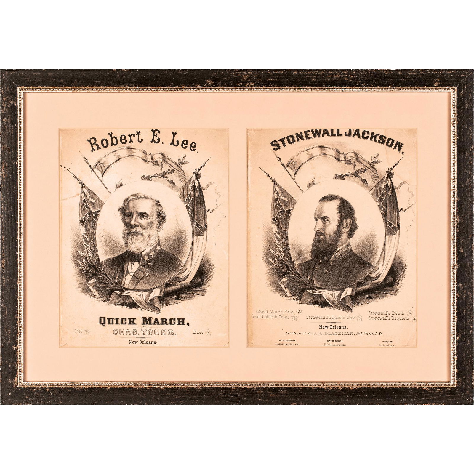 1860s Civil War Confederate Sheet Music Pair (1 of 3)