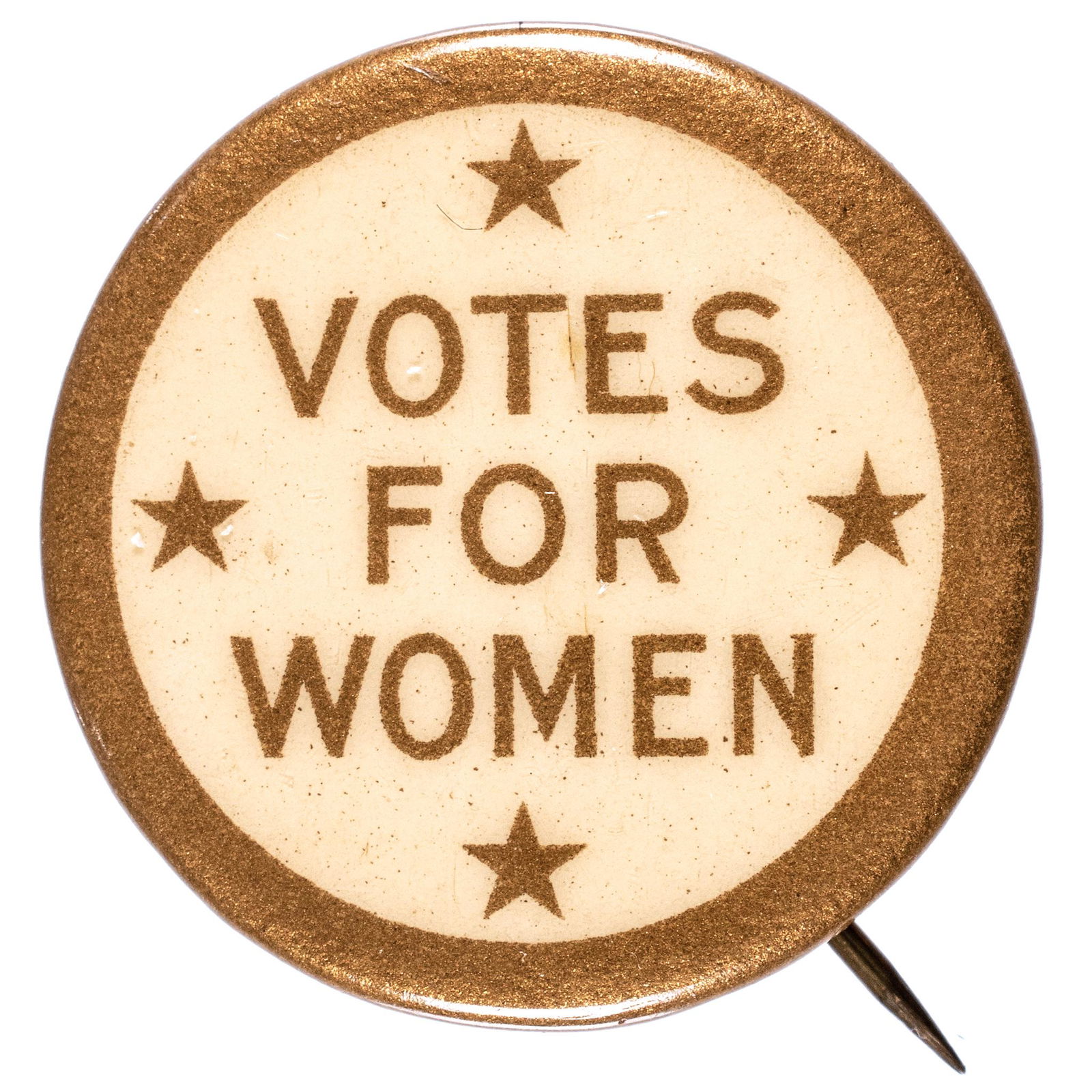 1915 VOTES FOR WOMEN Pinback Button - Four Stars (1 of 2)