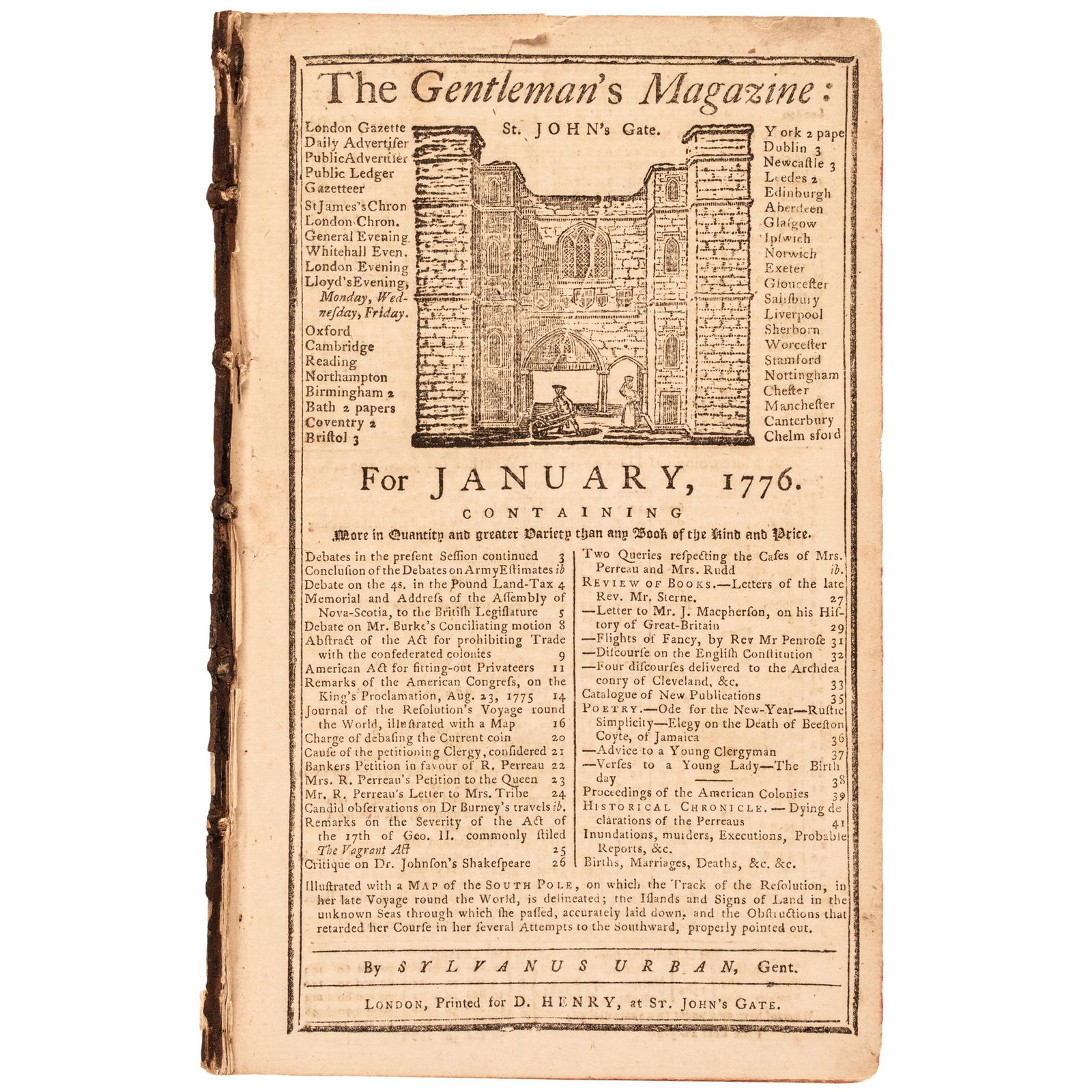 January 1776 Report of Philadelphia, Dec. 6, 1775 (1 of 4)