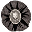 Superb President Zachary Taylor Mourning Rosette